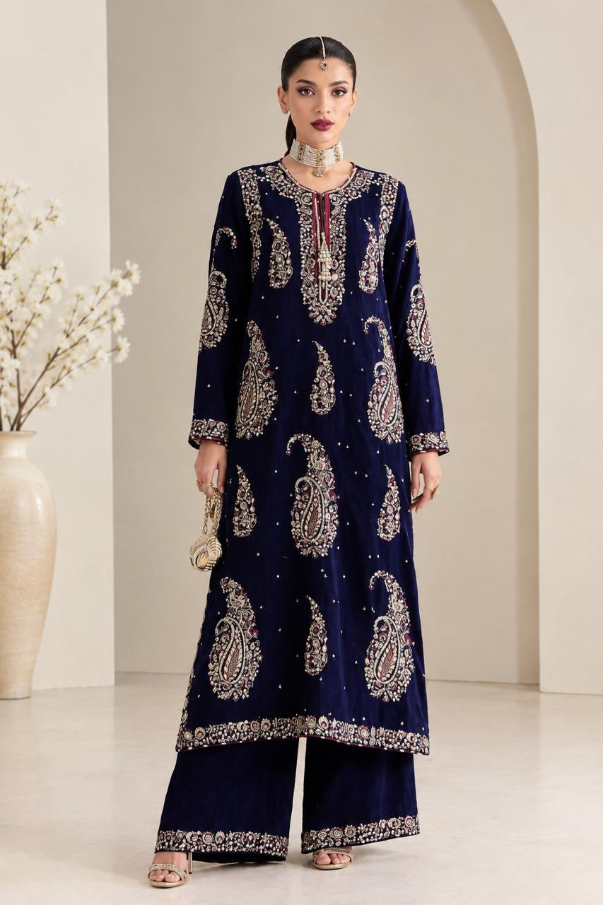 Al Rehmans Ethnic Premium Silk Embroidered Suit – 2 Piece