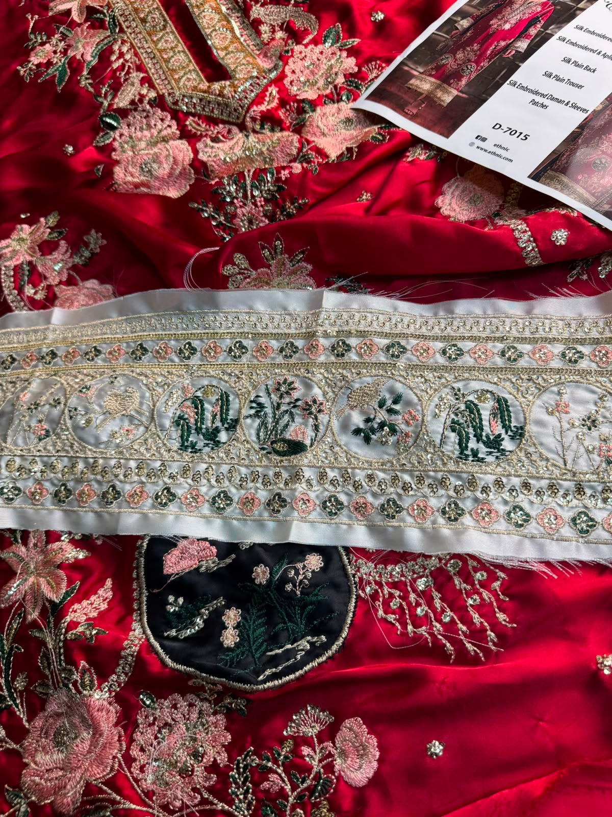 Al Rehmans Premium Ethnic Silk Embroidered St Suit – 2 Piece ⭐