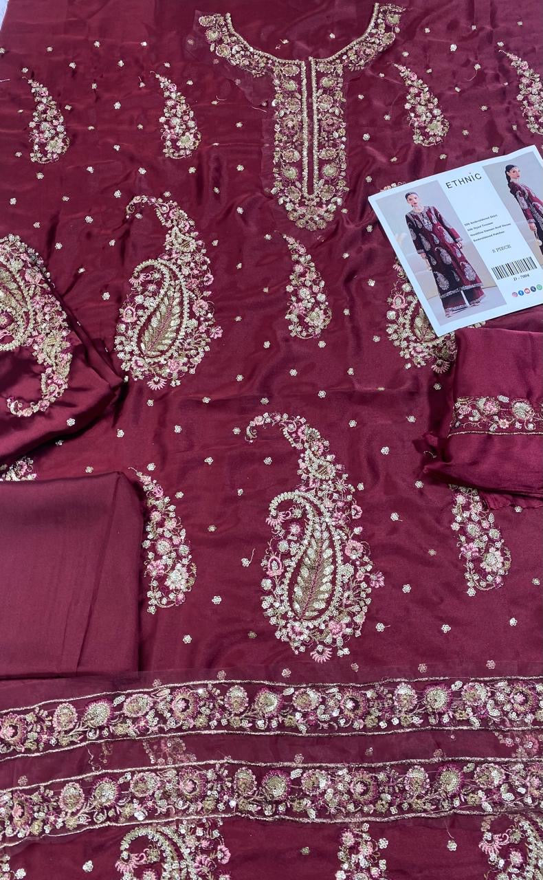 Al Rehmans Ethnic Luxe Silk Suit – 2 Piece ⭐ (Recommended)