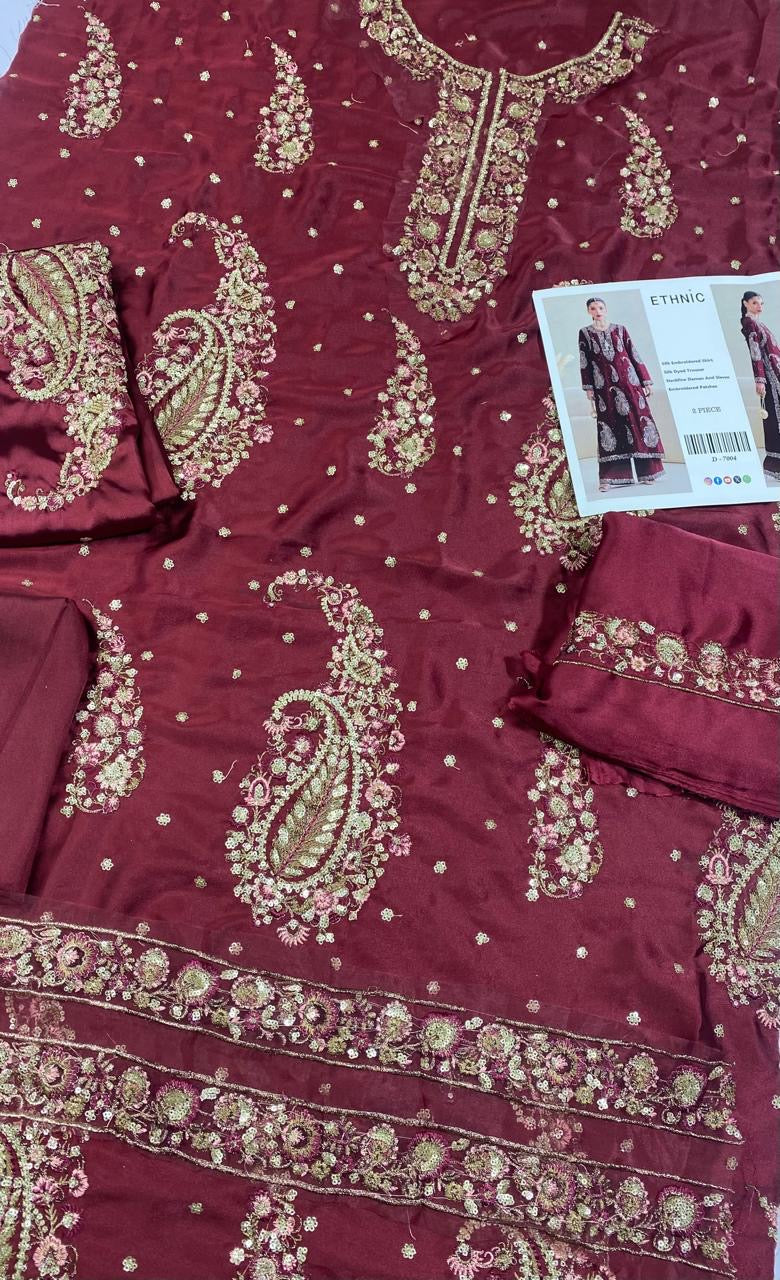 Al Rehmans Ethnic Luxe Silk Suit – 2 Piece ⭐ (Recommended)