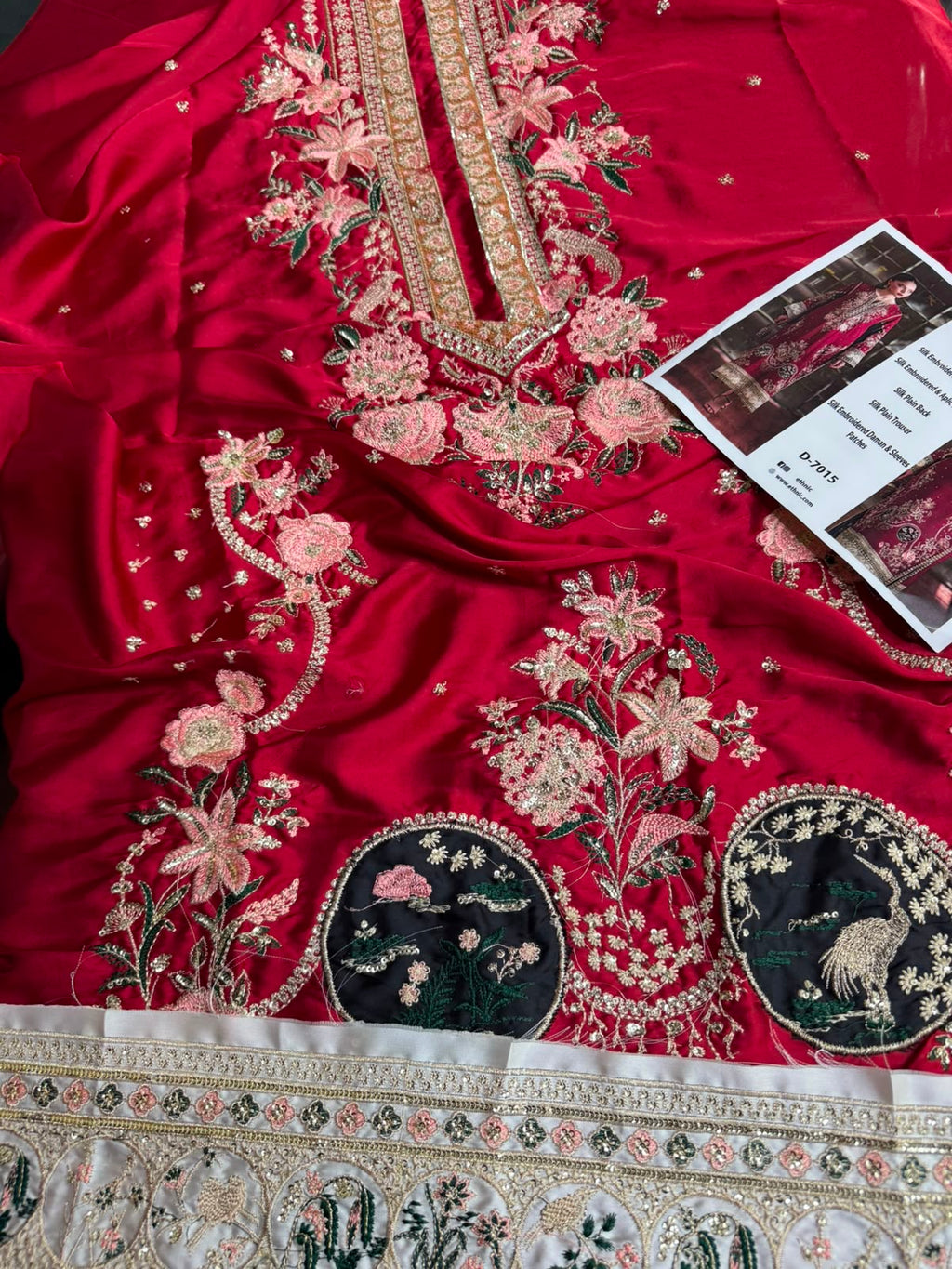Al Rehmans Premium Ethnic Silk Embroidered St Suit – 2 Piece ⭐