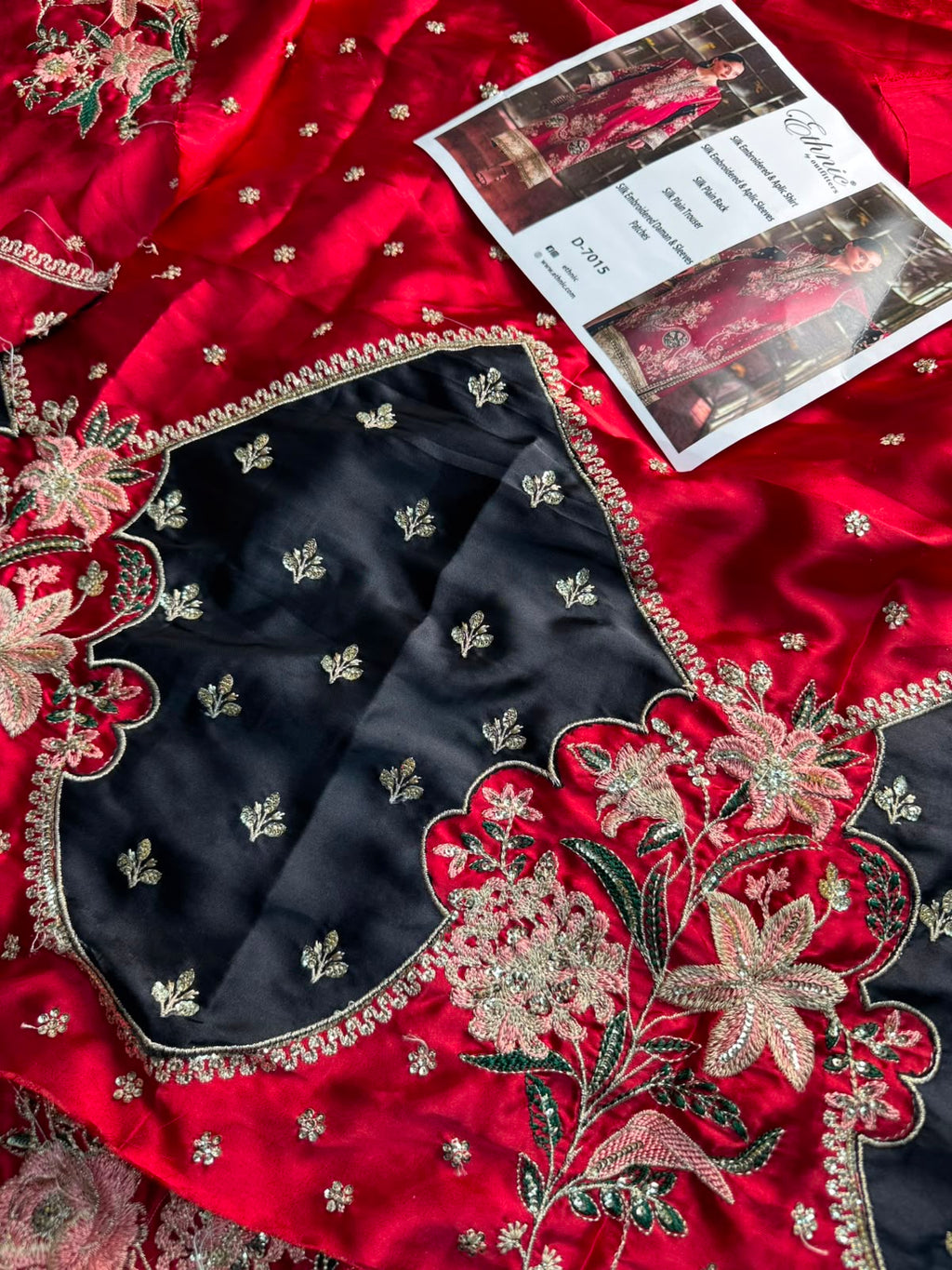 Al Rehmans Premium Ethnic Silk Embroidered St Suit – 2 Piece ⭐