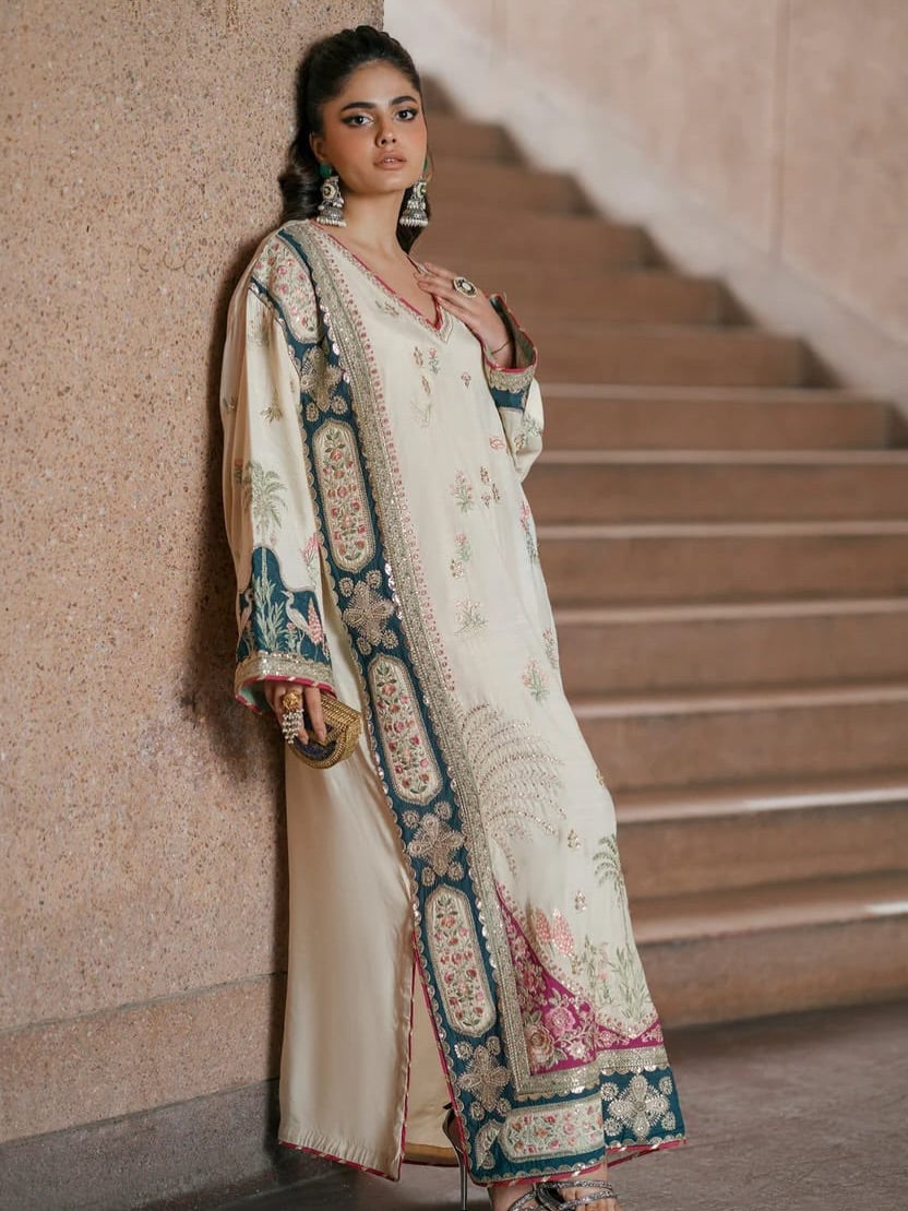 Luxe Silk Kaftan 2 Pcs ST01