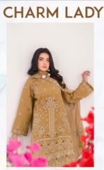 elite luxury lawn embroidered suit - Image 4