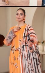 Amber Glow – Premium Printed 3PC Suit - Image 3