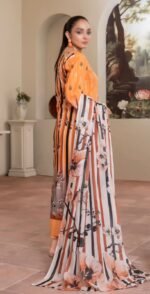 Amber Glow – Premium Printed 3PC Suit - Image 4
