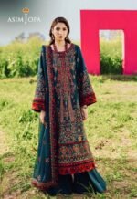 Asim Jofa Inspired Embroidered Lawn 3PC Suit – Premium Summer Collection
