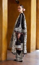 Hussain Rehar Inspired Heavy Embroidered Lawn 3PC – Luxury Summer Collection - Image 2