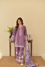Faiza Faisal Inspired Embroidered Lawn 3PC – Summer Casual Collection - Image 3