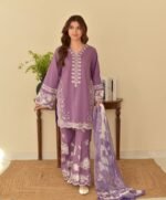 Faiza Faisal Inspired Embroidered Lawn 3PC – Summer Casual Collection